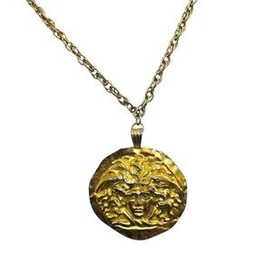 💛Vintage Sphinx Medusa Necklace💛jewelry-boho-summer-greek-statement-gold💛